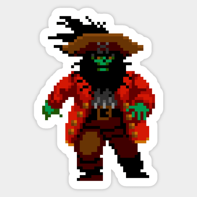 LeChuck Sticker by Pexel Pirfect